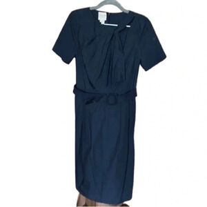 Pauw Amsterdam Navy Blue Cotton Sheath Dress Size 1 Small